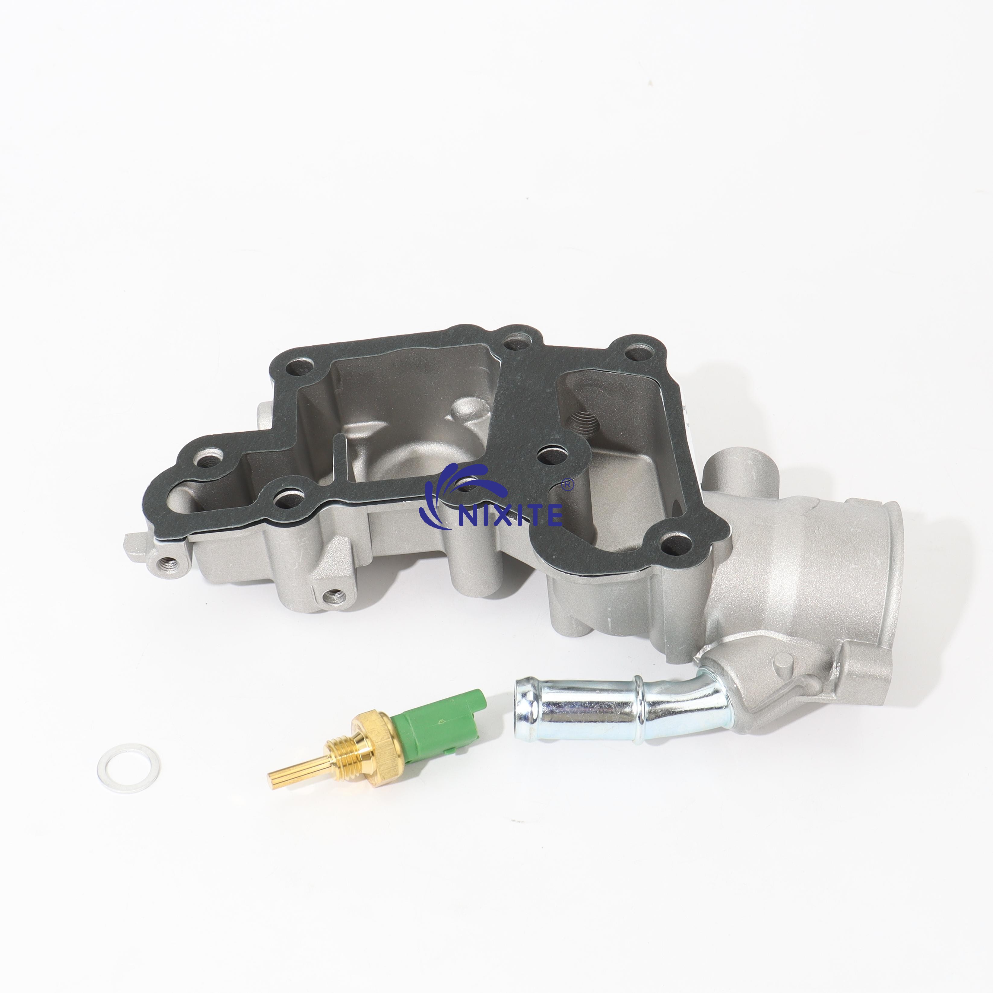 1336.Y8, 9654775080, 1336.P9 Aluminium Engine Coolant Thermostat Housing Assembly for PEUGEOT CITROËN