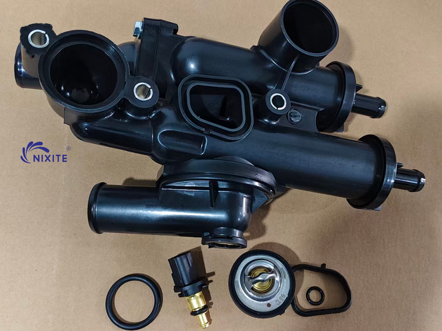 4884571AB, 4884873AA, 55111017AC, 55111016AD Engine Coolant Thermostat Housing Assembly