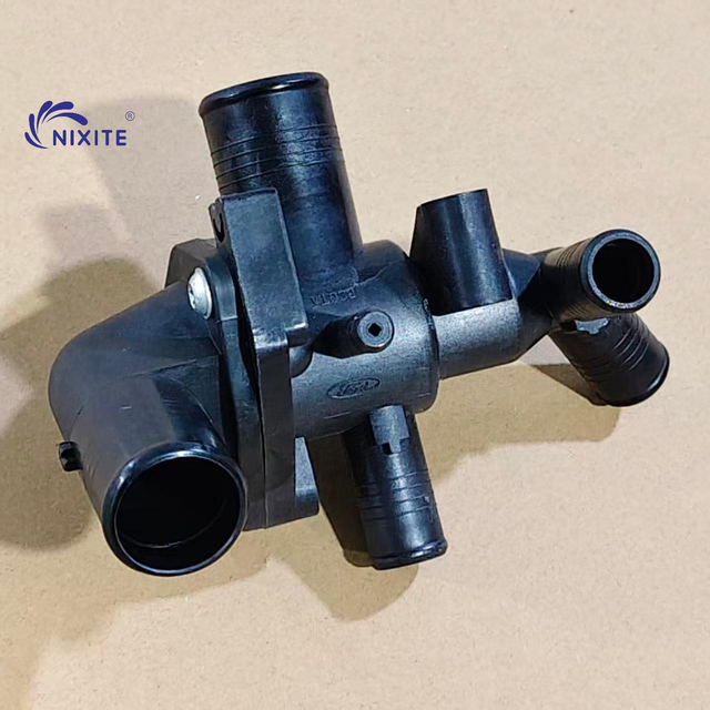 1432394, 8C1Q-8A586-AA, 6C1Q 8A586 BD Engine Coolant Thermostat Housing Assembly